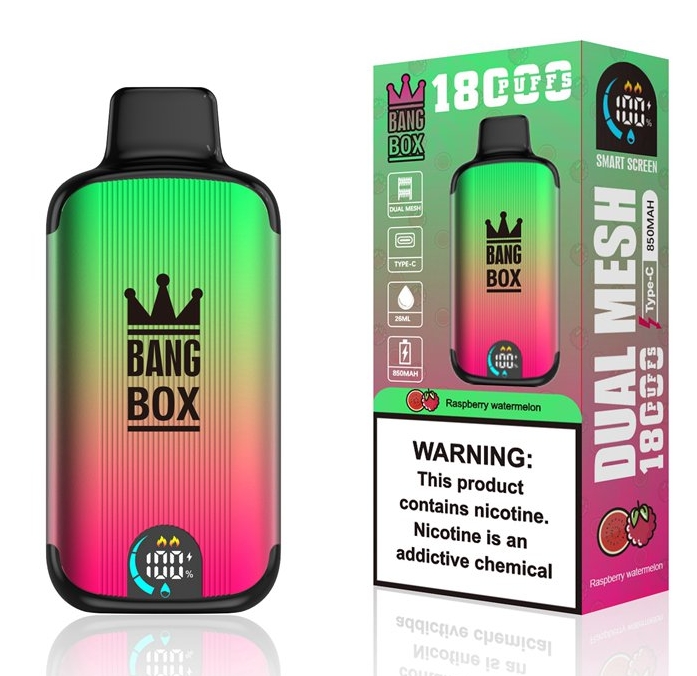 Bang Box 18000 Puffs Vape - hallon vattenmelon: En smakrik revolution för vaping i 2025